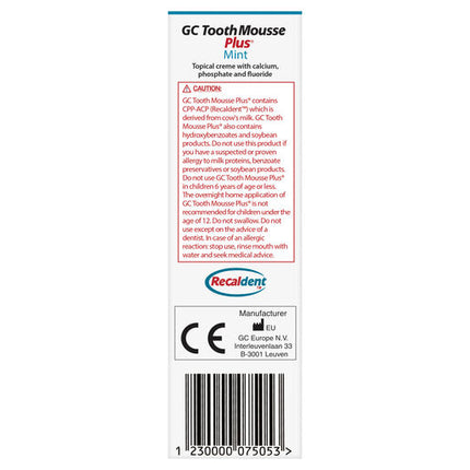 GC Tooth Mousse Plus Mint 40g