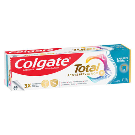 Colgate Total Active Prevention Toothpaste Enamel Strength 115g
