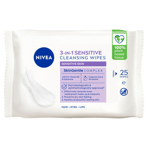 Nivea Sensitive Facial Cleansing Wipes 25