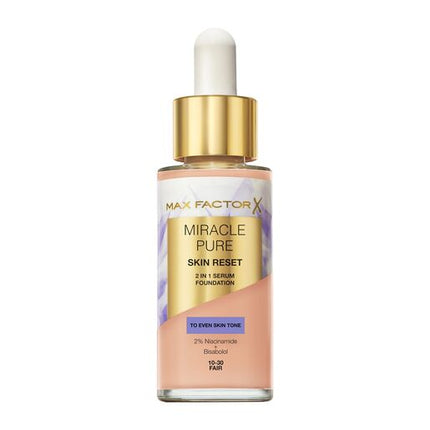 Max Factor Miracle Pure 2-In-1 Skin Reset Serum Foundation 10-30 Fair