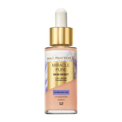 Max Factor Miracle Pure 2-In-1 Skin Reset Serum Foundation 10-30 Fair