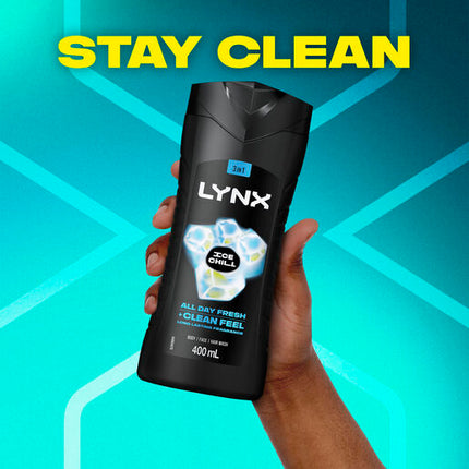 Lynx 3in1 Body Wash Ice Chill 400ml