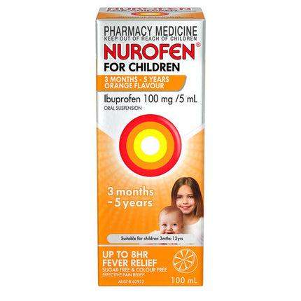 Nurofen For Children 3 Months To 5 Years Orange 100ml