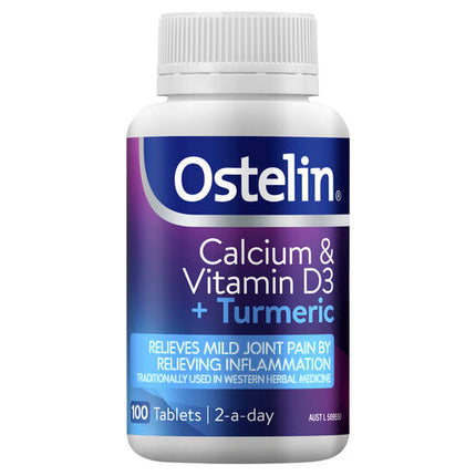 Ostelin Calcium & Vitamin D3 + Turmeric 100 Tablets
