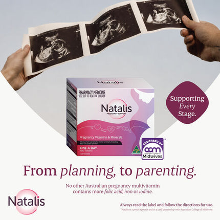 Natalis Pregnancy Support Vitamins & Minerals 100 Tablets