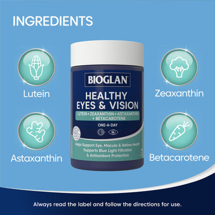 Bioglan Healthy Eyes + Vision 60 Capsules