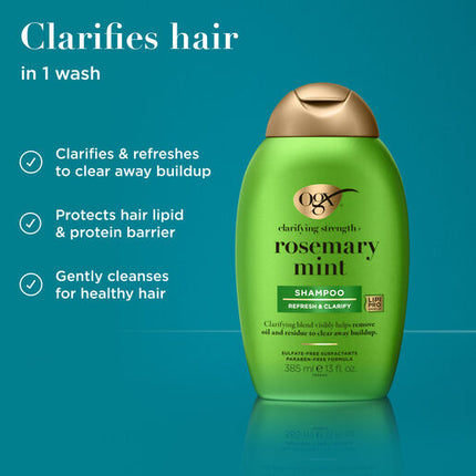 Ogx Refreshing Scalp+ Rosemary Mint Shampoo 385mL