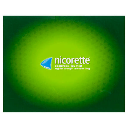 Nicorette Quit Smoking Regular Strength Cooldrops Nicotine Lozenge Icy Mint 8 x 20 Pack