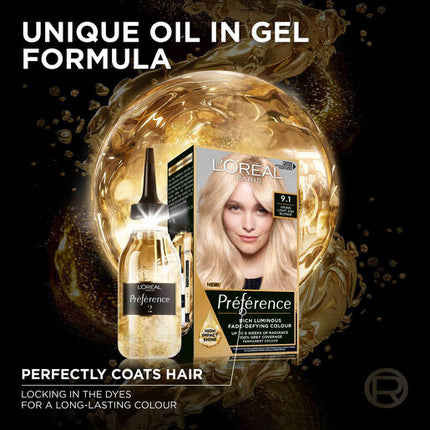 L'Oréal Paris Préférence Permanent Hair Colour - 5.3 Virginia (Light Golden Brown)
