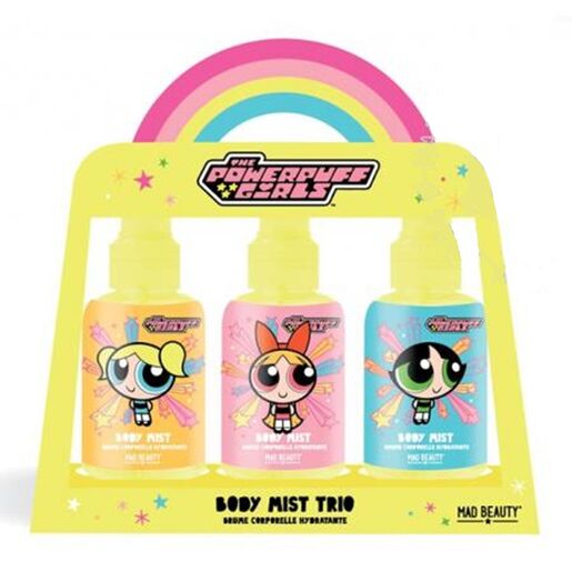 Powerpuff Girls Cartoon Cute Body Mist Trio