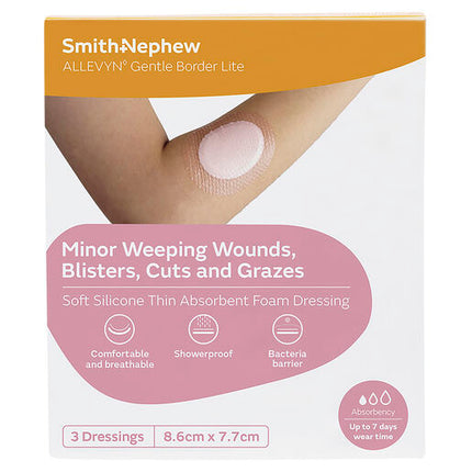 Allevyn Gentle Boarder Lite 5.5cm x 12cm Box of 3