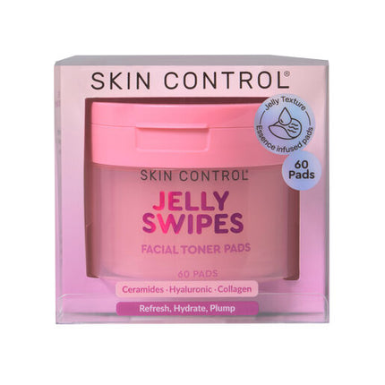Skin Control Jelly Swipes Facial Toner Pads 60pk