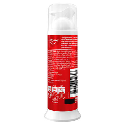 Colgate Toothpaste Optic White Pump 100g