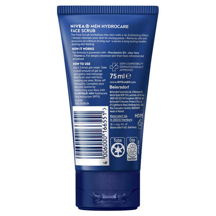 Nivea Men Hydrocare Face Scrub 75ml