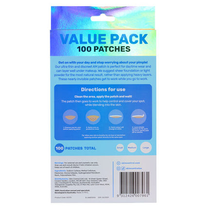 Skin Control Pimple Patch AM Value Pack 100 Patches