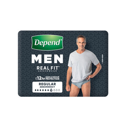 Depend Men Real Fit Underwear Medium 8 Pack