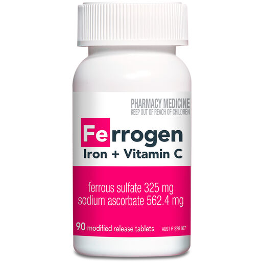 Ferrogen Iron + Vitamin C Modified Release 90 Tablets