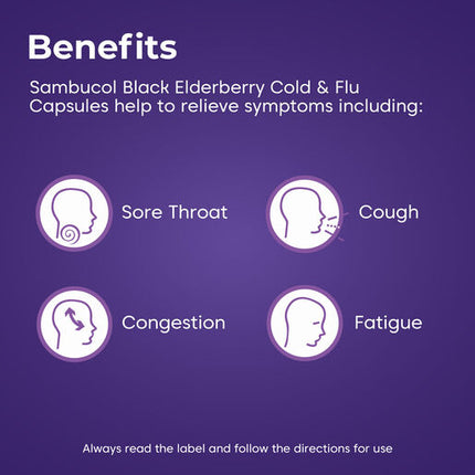 Sambucol Cold & Flu 24 Capsules