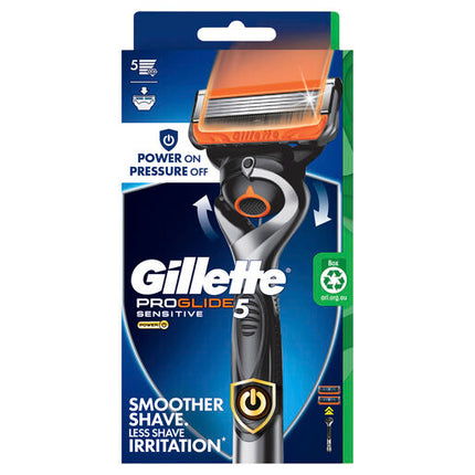 Gillette Proglide 5 Power Flexball Razor Handle + 1 Cart