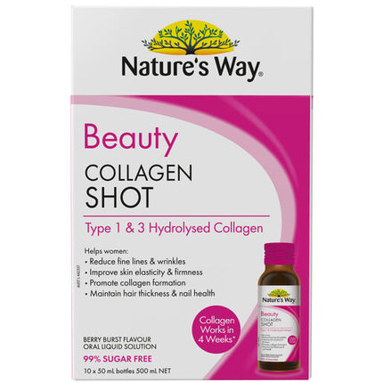 Nature's Way Beauty Collagen Shot 50ml 10 Pack