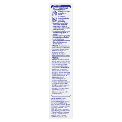 Polident Retainer & Mouthguard Daily Cleanser 36 Tablets