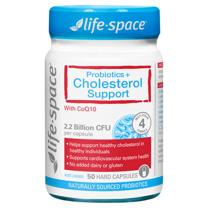 Life-Space Probiotics + Cholesterol Support 50 Hard Capsules