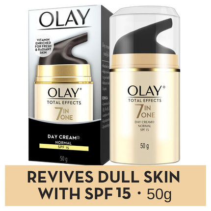 Olay Total Effects Face Cream Moisturiser Normal SPF15+ 50g