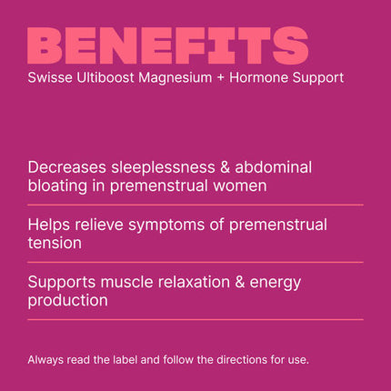 Swisse Ultiboost Magnesium + Hormone Support 60 Tablets