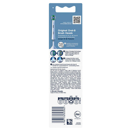 Oral-B Everyday Clean Electric Toothbrush Replacement Brush Heads, 4 Pack, Value Pack