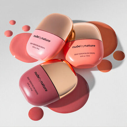 Nude by Nature Dewy Serum Blush Drops 02 Warm Rose 15mL