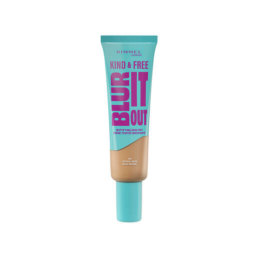 Rimmel London Kind & Free Blur It Out Mattifying Skin Tint, 400, Natural Beige 30Ml