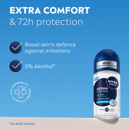 Nivea Men Derma Control Defend Roll-On 50ml
