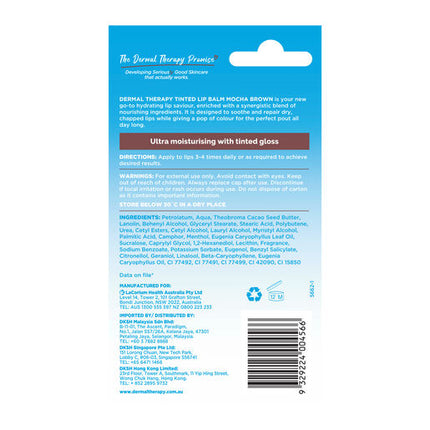 Dermal Therapy Tinted Lip Balm - Mocha Brown 8 g