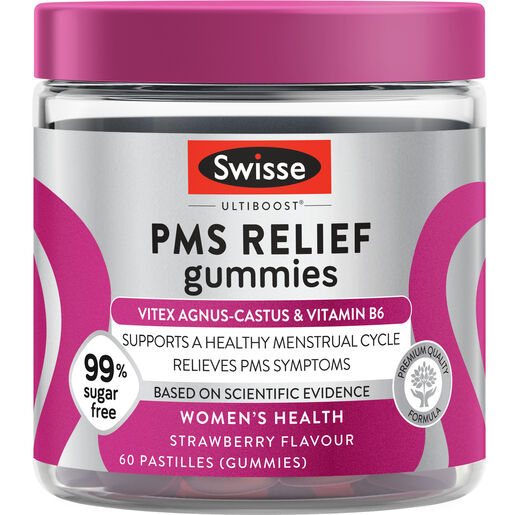 Swisse Ultiboost PMS Relief 60 Gummies Pack