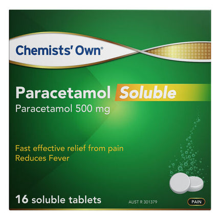 Chemists' Own Paracetamol Soluble Tablets 16