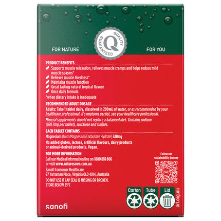 Nature's Own Magnesium + Muscle Support 60 Tablets