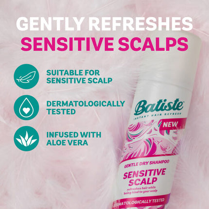 Batiste Sensitive Gentle Dry Shampoo For Sensitive Scalps 200 mL