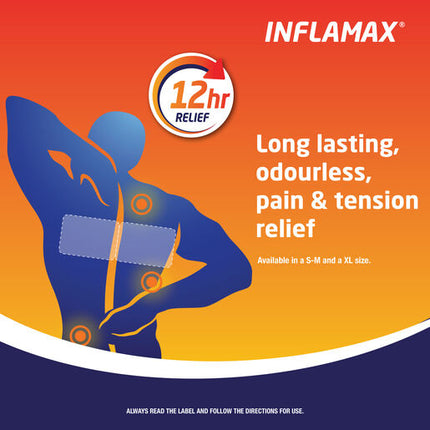 Inflamax Muscular Pain Heat Patches S-M 2 Pack