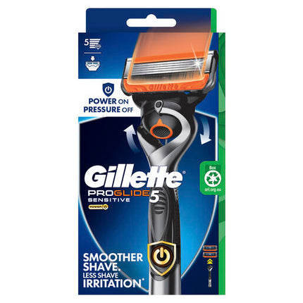 Gillette Proglide 5 Power Flexball Razor Handle + 1 Cart