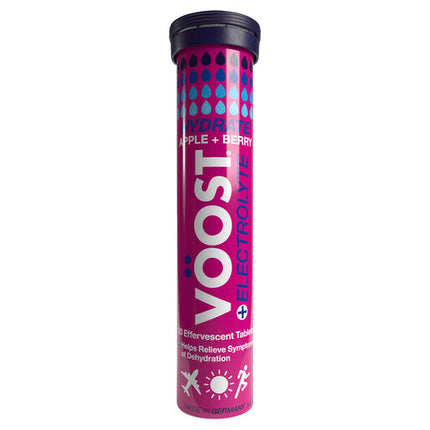 Voost Hydrate Apple + Berry Effervescent Tablets 20 Pack