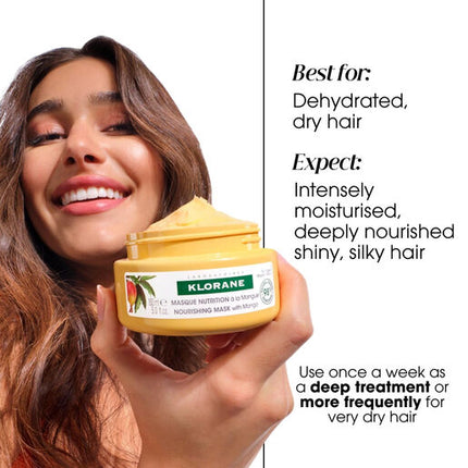 Klorane Mango Nourishing Replenishing and Radiance Mask 250ml