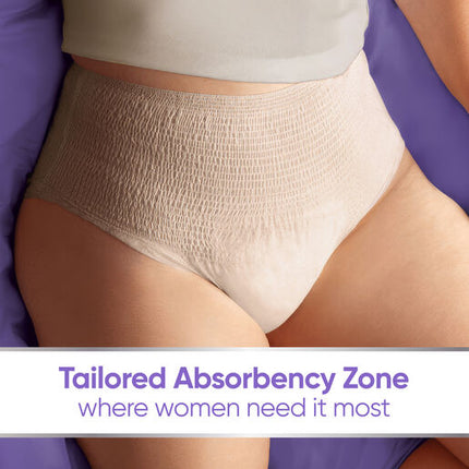 Depend Women Real Fit Underwear Night Defence Large 8 Pack