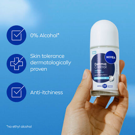 Nivea Deodorant Roll On Derma Control Defend 50mL