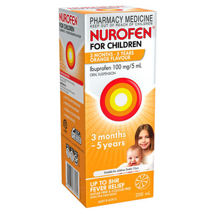 Nurofen For Children 3 Months To 5 Years Orange 200ml