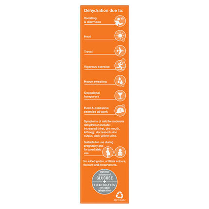 Hydralyte Effervescent Electrolyte Tablets Orange 40 Tablets