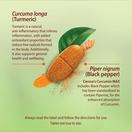 Caruso's Curcumin Max 50 Tablets