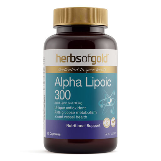 Herbs Of Gold Alpha Lipoic 300 Vege 60 Capsules