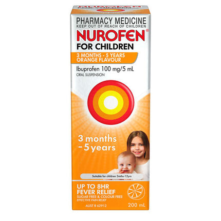 Nurofen For Children 3 Months To 5 Years Orange 200ml