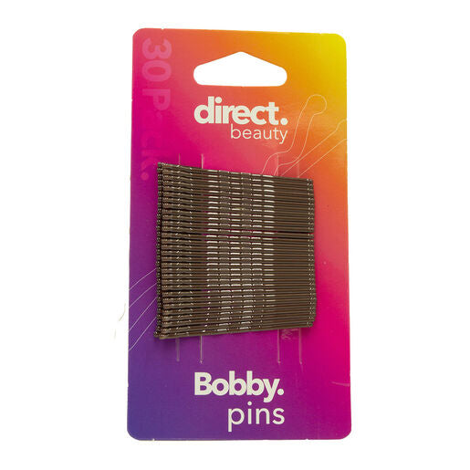 Direct Beauty Bobby Pins Brown 30 Pack
