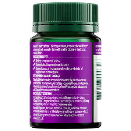 Nature's Own Saffron+ 50 Tablets